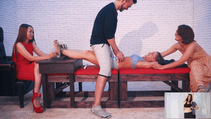 Belly Tickling and Armpits tickling with Cute 18+ girl #907