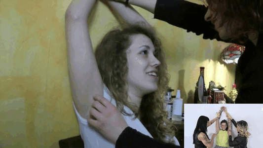 Belly Tickling and Armpits tickling with Cute 18+ girl #124