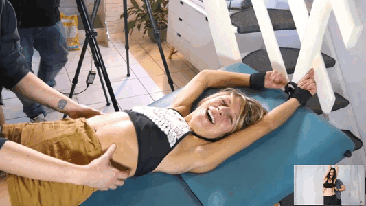Belly Tickling and Armpits tickling with Cute 18+ girl #276