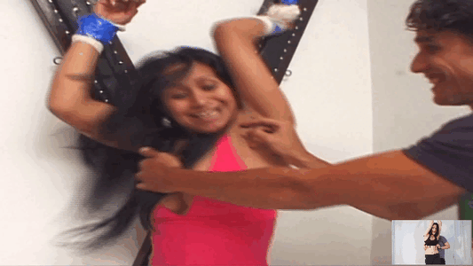 Belly Tickling and Armpits tickling with Cute 18+ girl #515