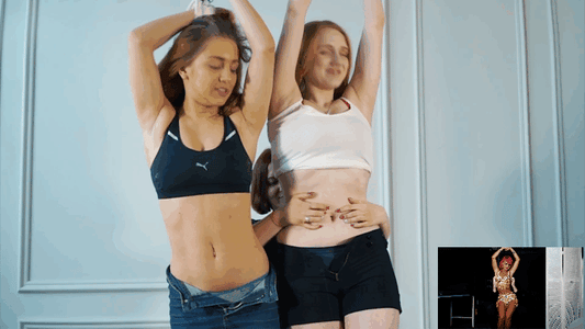 Belly Tickling and Armpits tickling with Cute 18+ girl #166