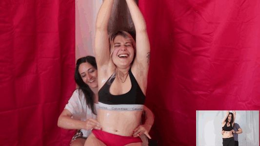 Belly Tickling and Armpits tickling with Cute 18+ girl #2747