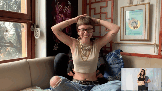 Belly Tickling and Armpits tickling with Cute 18+ girl #3162